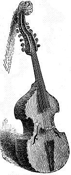 eighteenth century print illustration of a twelve string viola d'amore